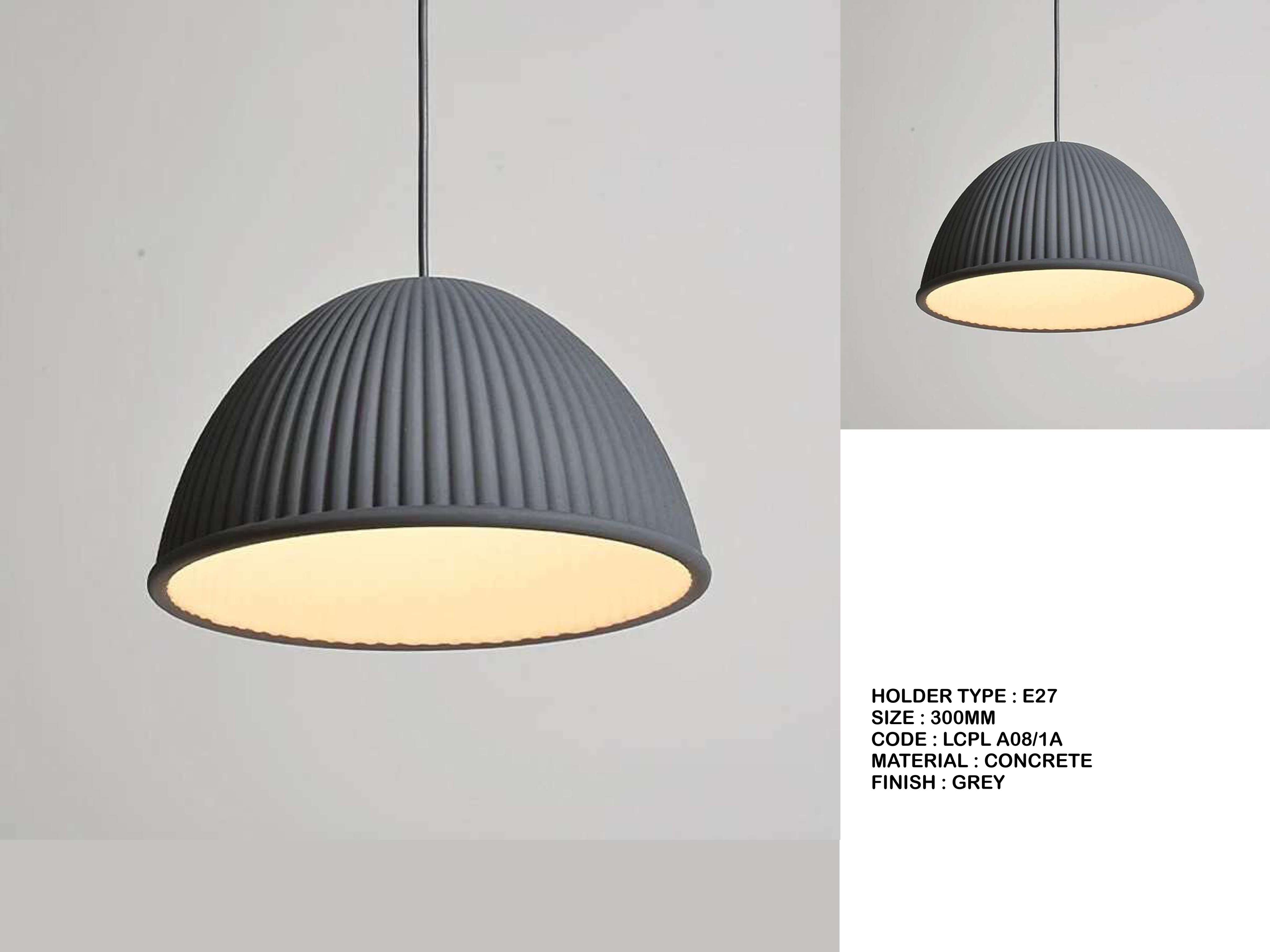 Beyond Lights - Grey Dome Lamp- LCHL